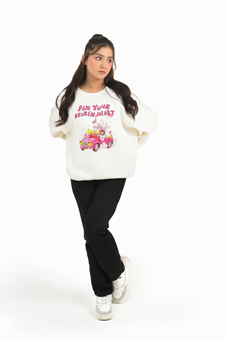 Broken Heart Graphic Sweatshirt