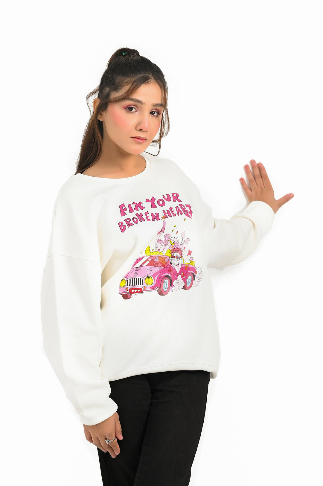 Broken Heart Graphic Sweatshirt