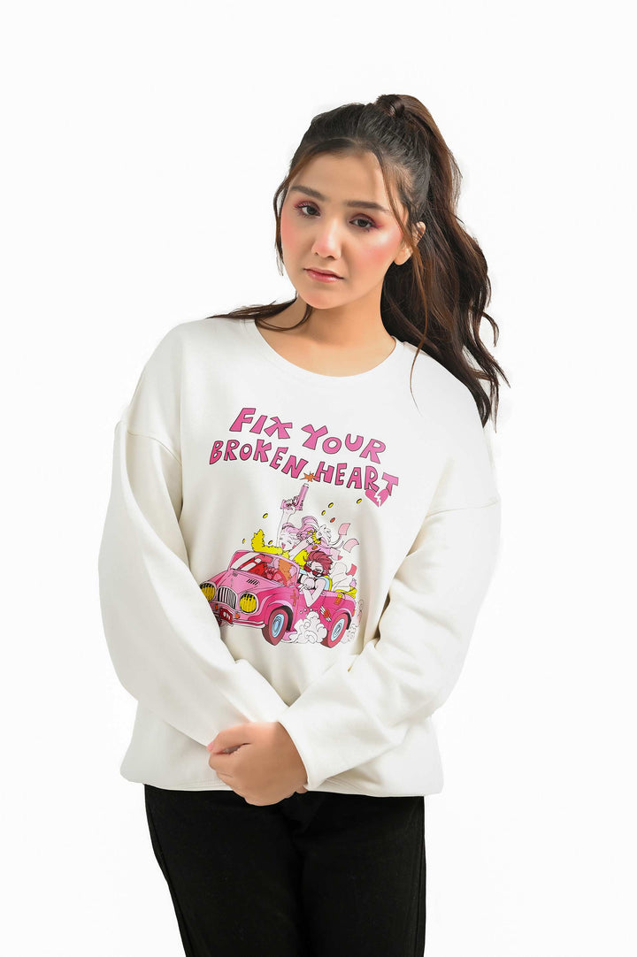 Broken Heart Graphic Sweatshirt