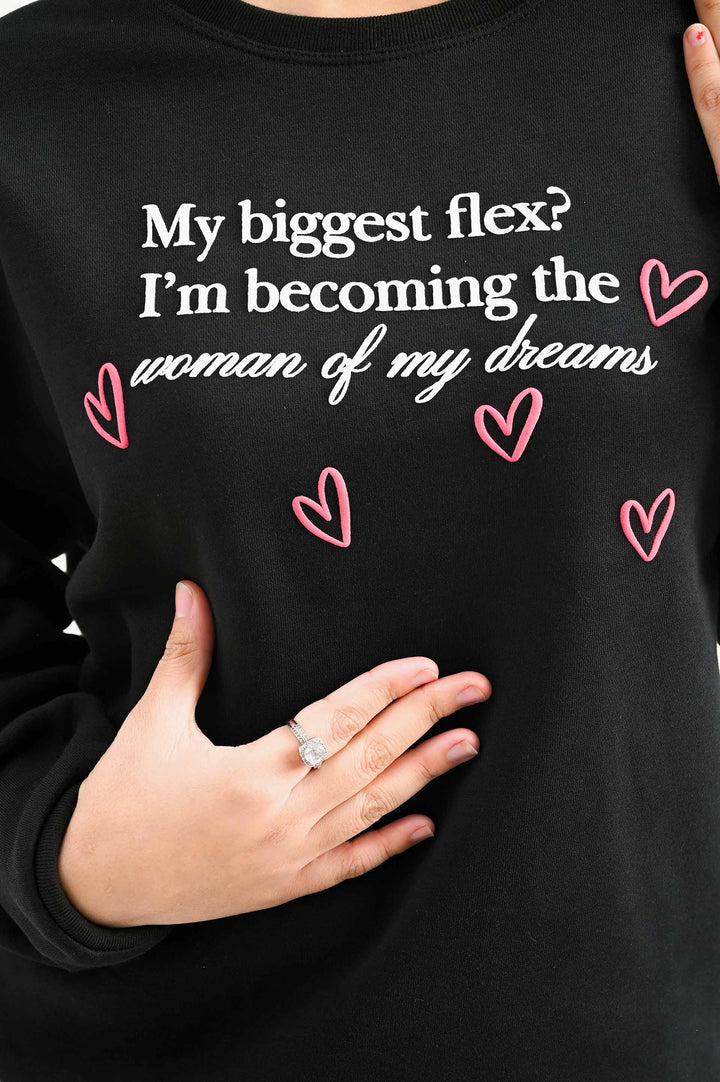 Dream Woman Black Sweatshirt