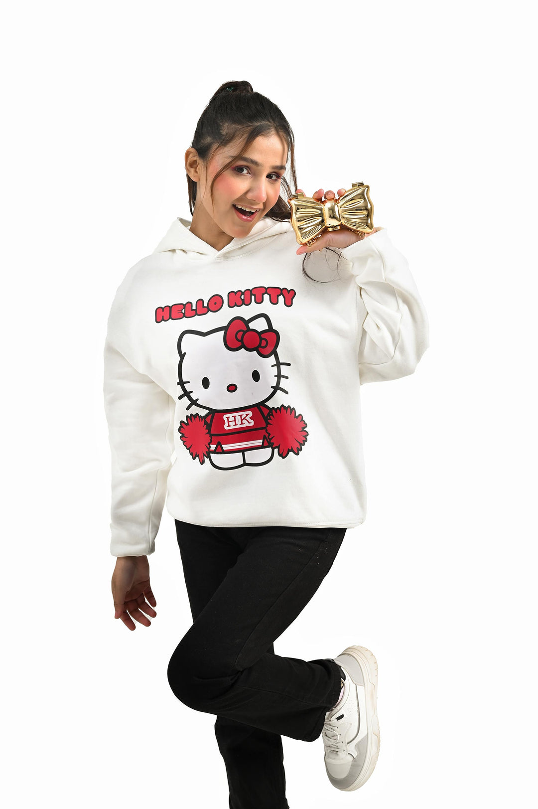 Hello Kitty Printed Hoodie