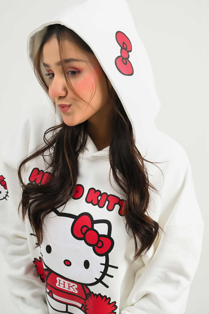 Hello Kitty Printed Hoodie