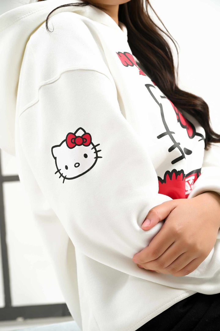 Hello Kitty Printed Hoodie