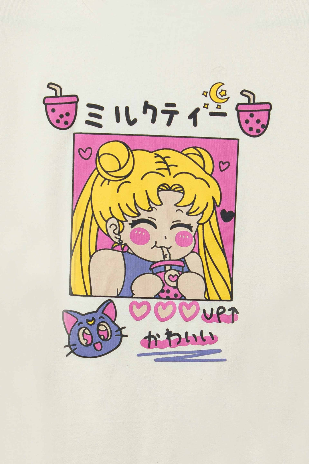 Loose Fit T-shirt with Screen print sailor moon